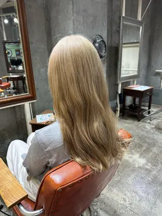 ロング 🔥コテ巻き風 ボブパーマ🔥のヘアスタイル