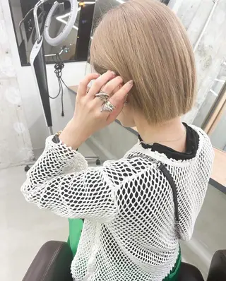 ロング カラー パーマ 【N°deseo】 吉祥寺のヘアスタイル
