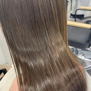 ミディアム カラー パーマ ヘアアレンジ メンズ キッズ ネイル マツエク・マツパ アイブロウ mona/ ストレートスタイル✨のヘアスタイル