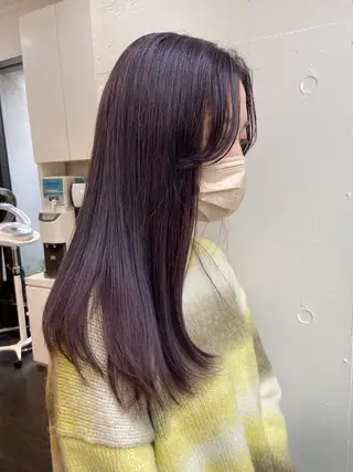ロング shiori ﾍﾞｰｼﾞｭｶﾗｰのヘアスタイル
