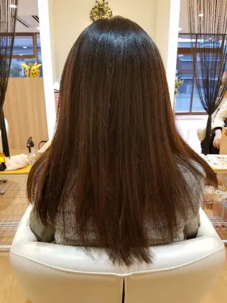セミロング カラー 髪質改善/ハイライト 小林秀樹のヘアスタイル