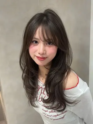 ロング MOMOHA/ 🍑レイヤーカットのヘアスタイル