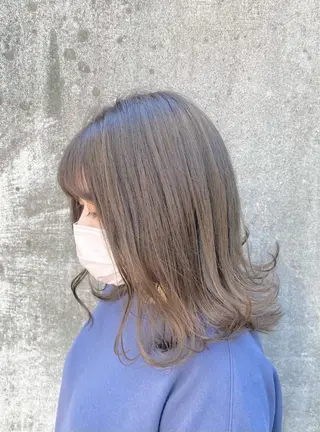 ミディアム カラー 6月NEWopen/ AURÉLIA🩶のヘアスタイル