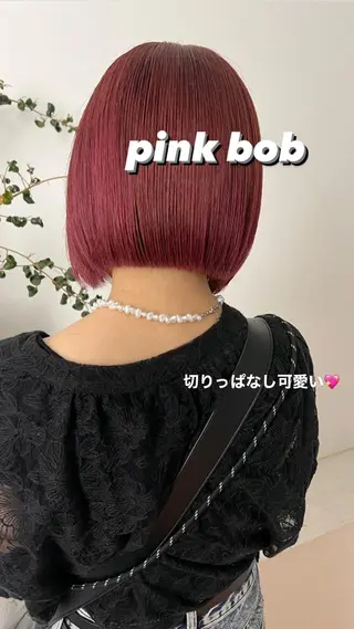 ショート カラー 顔周りカット/透明感 カラー✂️MEIのヘアスタイル