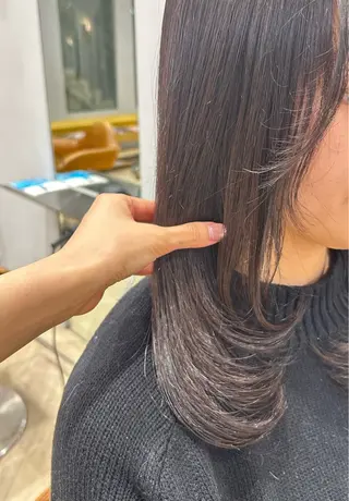 セミロング 柴田 千春のヘアスタイル