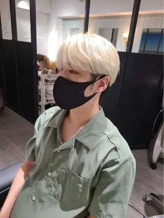 ショート カラー メンズ key キーのヘアスタイル