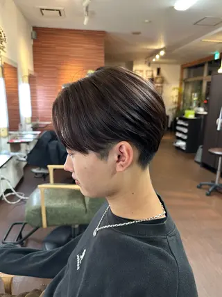 ショート メンズ 💜推しインナー カラー/菊池柊真💜のヘアスタイル