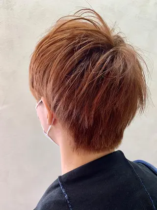 ショート カラー メンズ 加藤 遥花のヘアスタイル