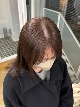 ミディアム 𝐀𝐦𝐞𝐫𝐢 /透明感カラーのヘアスタイル