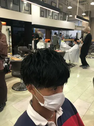 パーマ メンズ メンズ特化 古賀陸斗のヘアスタイル