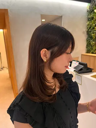 セミロング 田中 もも🍑のヘアスタイル