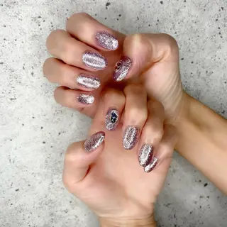 ミディアム カラー パーマ ヘアアレンジ メンズ キッズ ネイル マツエク・マツパ Salon Ｋのネイルデザイン