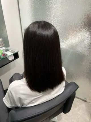 ミディアム パーマ 艶髪ブリーチカラー /府中/Mizukiのヘアスタイル