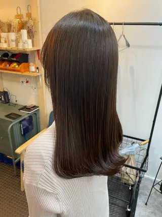 ロング カラー 水素トリートメント/ 髪質改善/ナカノメのヘアスタイル