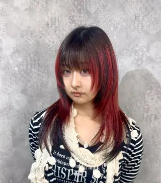 ロング カラー 佐々木 哲太のヘアスタイル