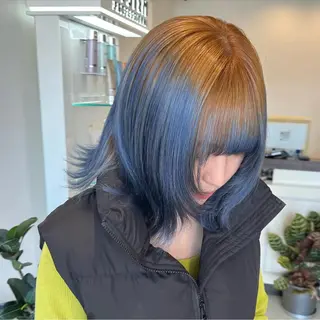 ミディアム カラー ヘアアレンジ ちひろ /似合わせカラーのヘアスタイル