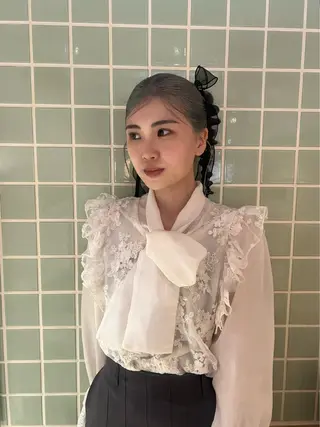 ヘアアレンジ 한국에English OK🌼unaのヘアスタイル