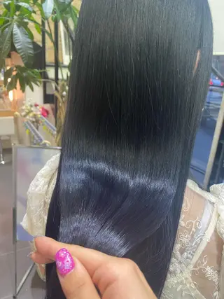 ロング カラー ヘアアレンジ TSUNA 🌙 Lim 五反田のマツエク・マツパデザイン