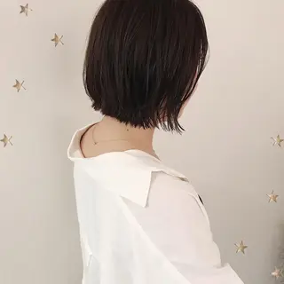 ミディアム カラー 市川 千夏のヘアスタイル
