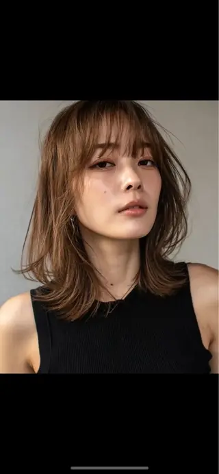 セミロング 伶風/ ボブのヘアスタイル