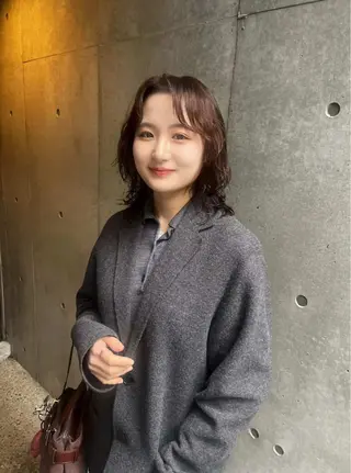 ミディアム casi所属・ボブパーマ🥣KON コンナツミのヘアスタイル