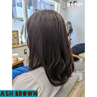 セミロング カラー Kokeshi/吹上 /Rymlhairのヘアスタイル