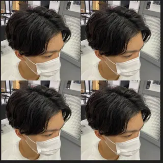 ショート 🔥メンズパーマ 特化 渡辺一翔のヘアスタイル