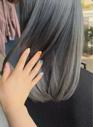 ミディアム カラー 似合わせカット Rinka🌻のヘアスタイル