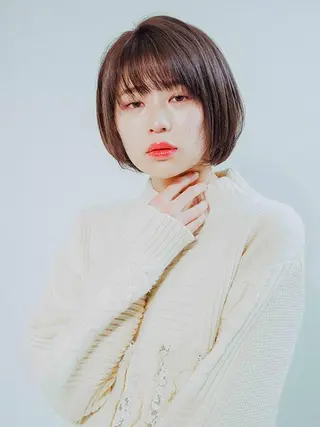 ショート カラー ハイライト&曲がる 縮毛矯正特化 玉置のヘアスタイル