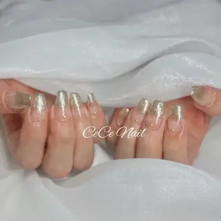 ネイル CeCeGarden ✨️キラキラワンホンのネイルデザイン
