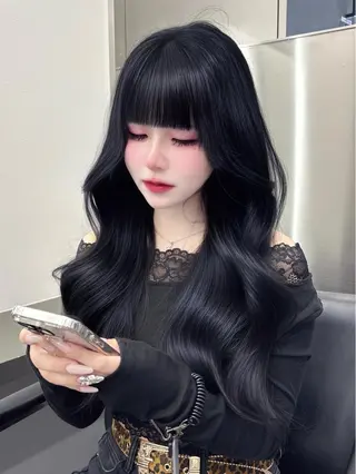 ロング カラー ⛓ワンホンレイヤー 🥀🖤/あいりのヘアスタイル