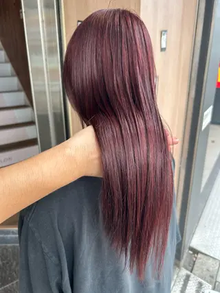 ロング カラー 【ブリーチ無しW】 【暗髪&暖色系】圭真のヘアスタイル