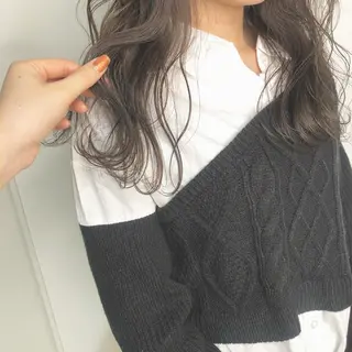 セミロング カラー ヘアアレンジ マツエク・マツパ 透明感カラー🫧ヘア セット🫧松本菜月の眉毛・アイブロウイメージ