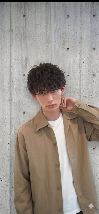 パーマ メンズ 🌀メンズパーマ🌀 カット💇こうせいのヘアスタイル