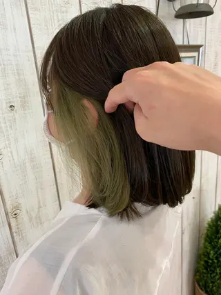 ミディアム 宮下 敦のヘアスタイル