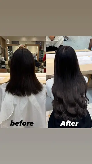 ミディアム カラー mitsuki🎀 ブリーチ/エクステのヘアスタイル