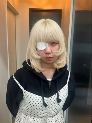 ミディアム カラー Hiroto/表参道 ブリーチカラー⚡️のヘアスタイル