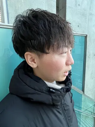 ショート カラー メンズ 久木原 ゆりのヘアスタイル