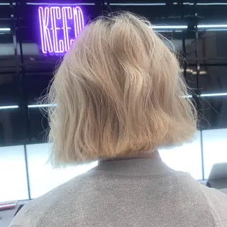 ミディアム カラー レイヤー/ブリーチ HIKARU ♡のヘアスタイル