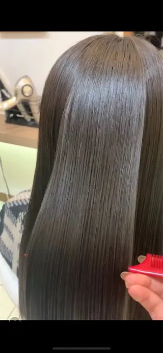 ロング パーマ 縮毛矯正/髪質改善/ 艶髪ササキナツミのヘアスタイル