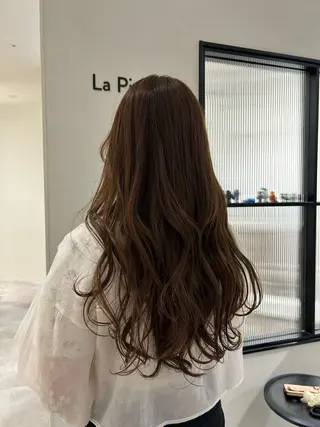 ロング カラー Nanami🧸🤍 ワンカラーモデル募集のヘアスタイル