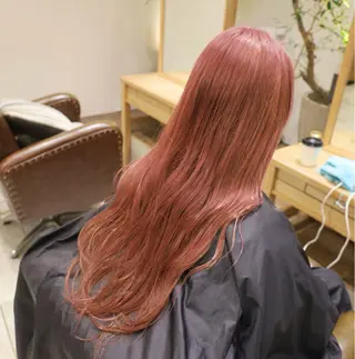 セミロング カラー ヒナ/酸性ストレート ・艶カラー🌿のヘアスタイル