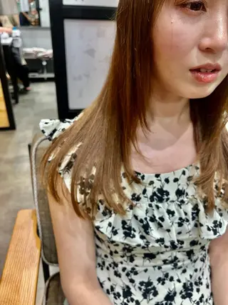 ロング カラー パーマ メンズ 久木原 ゆりのヘアスタイル