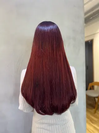 ロング カラー ミディアムレイヤー/ 艶カラー🎀 emiのヘアスタイル