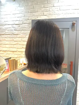 ミディアム hum立川 水野由香のヘアスタイル