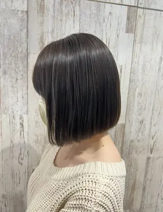 ミディアム 髪質改善×透明感カラ ー/新宿/SHOKIのヘアスタイル