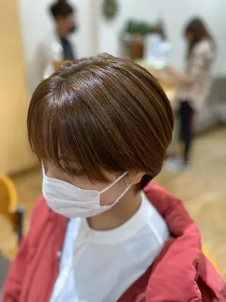 ショート カラー パーマ 堀 大輔のヘアスタイル