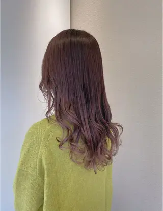 セミロング カラー 佐々木 美帆のヘアスタイル
