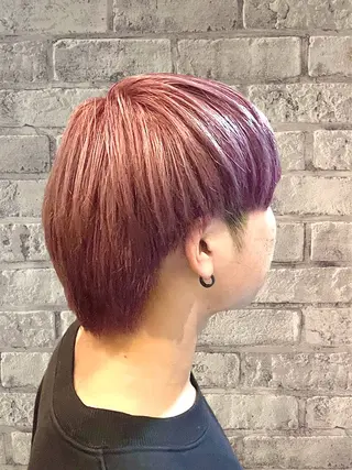 ショート カラー メンズ Men's特化 ✂️ 垢抜けパーマ/宮澤蓮のヘアスタイル