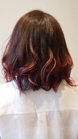 ミディアム カラー 槌本 健成のヘアスタイル